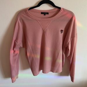 LA hearts pink thermal long sleeve